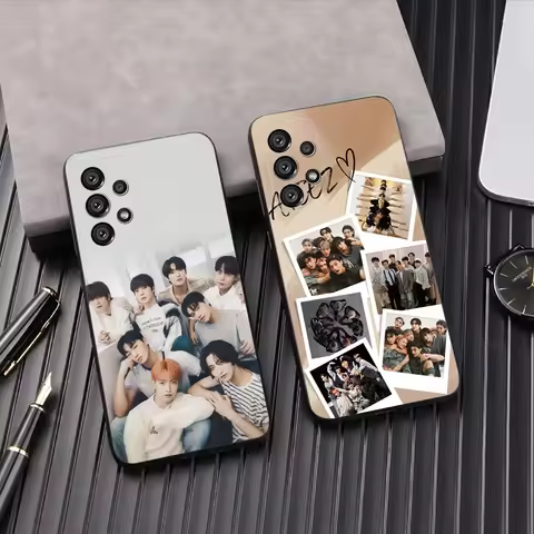 Singer A-ATEEZ-S Phone Case For Samsung Galaxy A13,A21s,A22,A31,A32,A52,A53,A71,A80,A91 Soft Black Shell