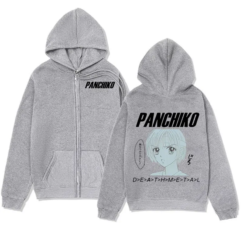 Rock Band Panchiko DEATHMETAL Album Zipper Hoodies Gothic Vintage Zip Up Kapuzenpullover Männer Frauen Mode Lässige Pullover