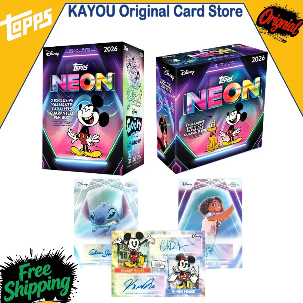 collezione-di-carte-autentiche-topps-disney-neon-value-series-2026-carte-collezionabili-di-topolino-goofy-e-paperino-in-scatola-sorpresa