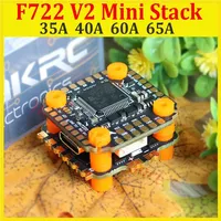 HAKRC F722 V2 mini Stack F722 Mini Flight Controller Dual BEC W/ 35/40/60/65A 4in1 ESC DShot150/300/600/1200 PWM for FPV Drone