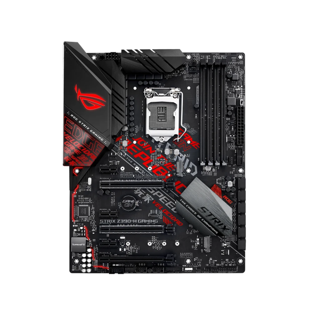 Imagem -02 - Asus-rog Strix Z390-h Gaming Motherboard com Soquete Lga 1151 Intel 8th 9th Gen Core i3 i5 i7 Processadores Ddr4 Suporta