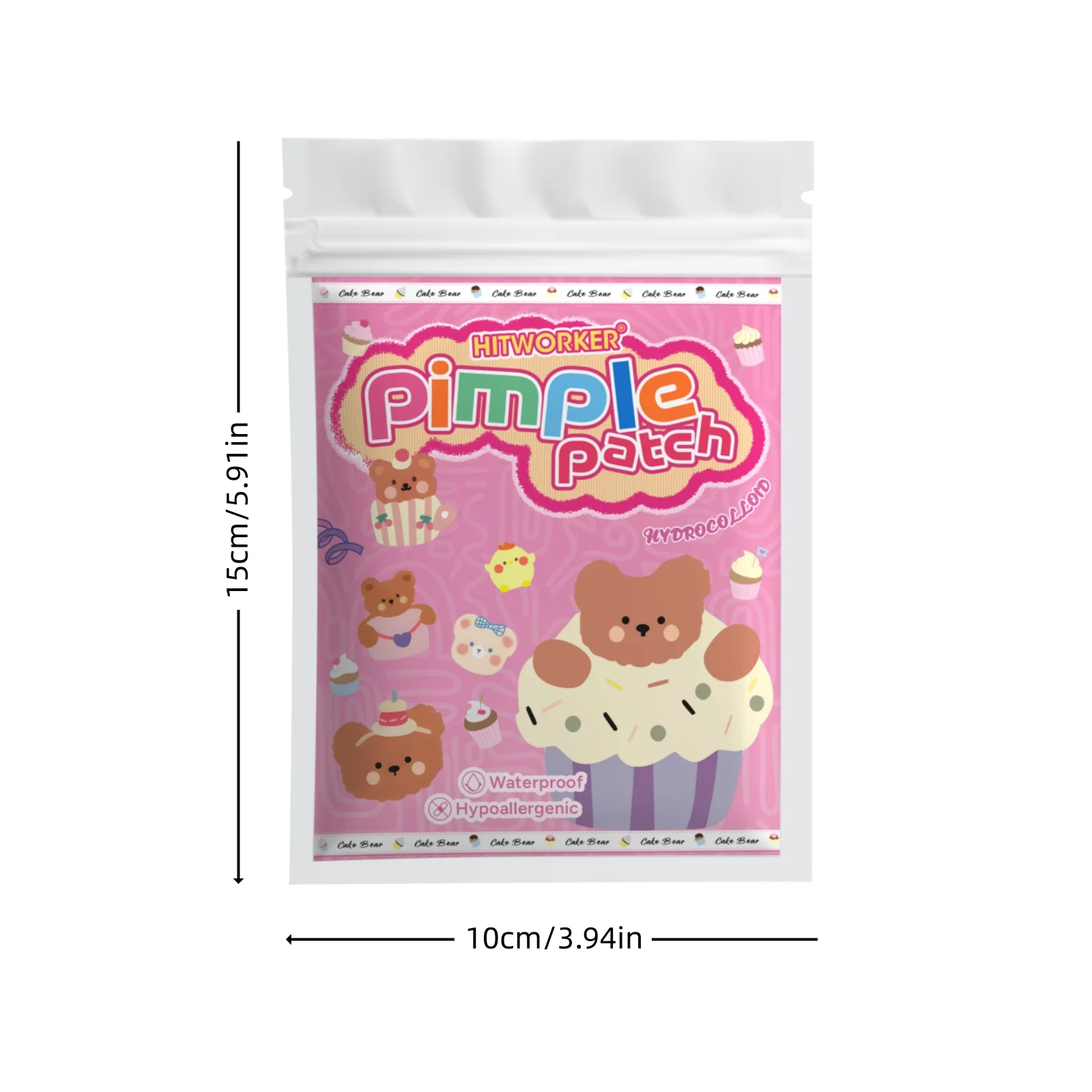 400Pcs Cartoon Bear Hydrocolloid Pimple Patches Tea Tree Oil Invisible Acne Stickers for Party view 6