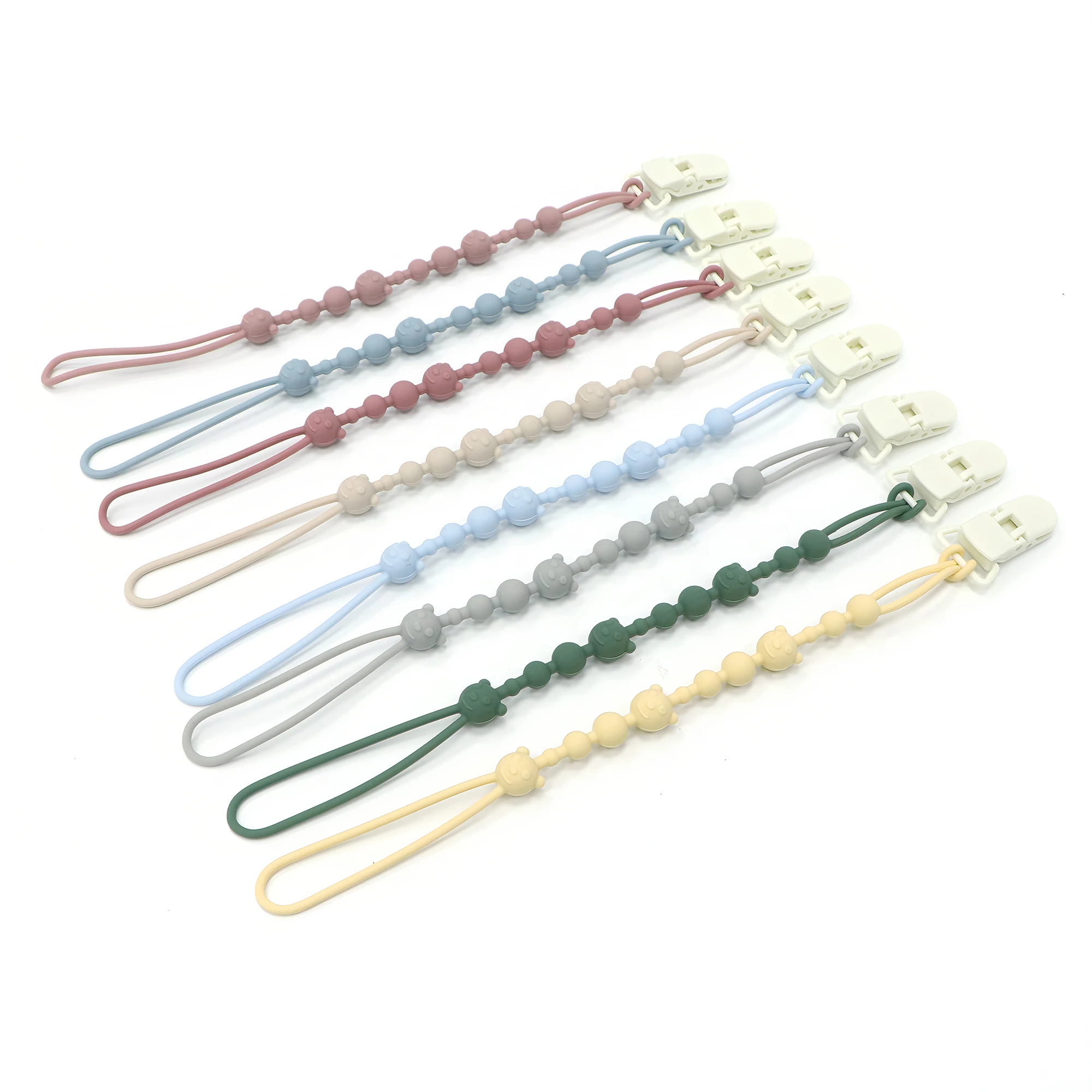 Baby Pacifier Clip Chain, Bear Design, Can Be Hung On Baby Clothes And Cribs, Prevent Baby Items From Getting Lost