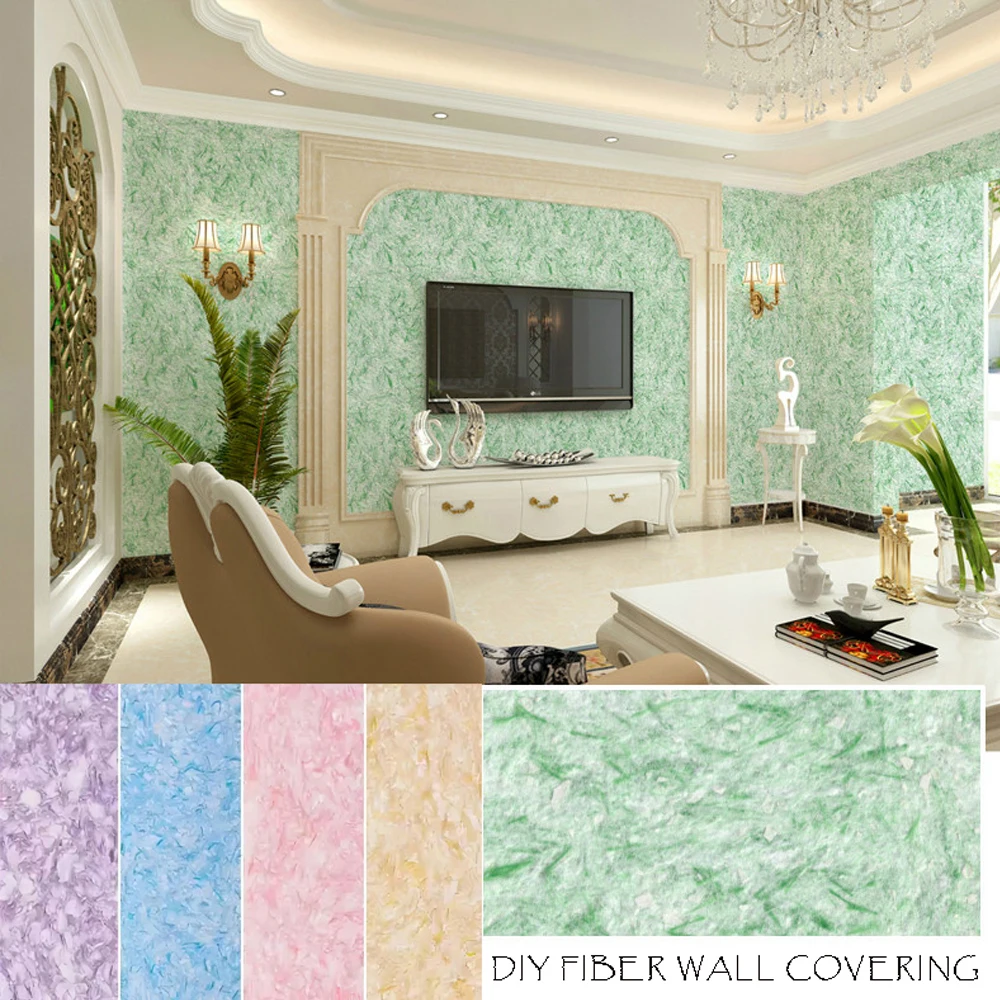 

Экологическая настенная одежда Растительное волокно Краска Украшение стен Самоочищающаяся бытовая настенная грязь Вместо обоев Наклейки на стены