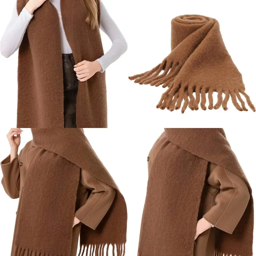 

Luxurious 93x12 Wool Winter Scarf with Gift Box - Perfect for Men and Women