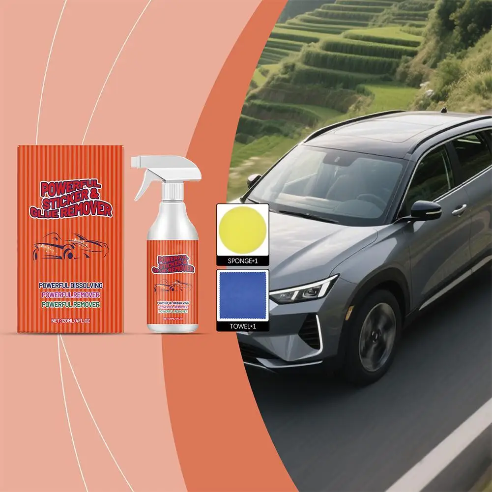 

120ml Powerful Auto Sticker Remover Sticky Adhesive Remover Wall Sticker Glue Removal Car Glass Label Cleaner Adhesive Sprays
