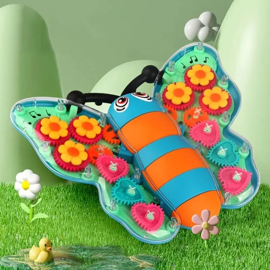 

Light Up Butterfly and Electronic Butterfly Car with Music, Flashing and Sensory Stimulation - Interactive Learning for Boys an