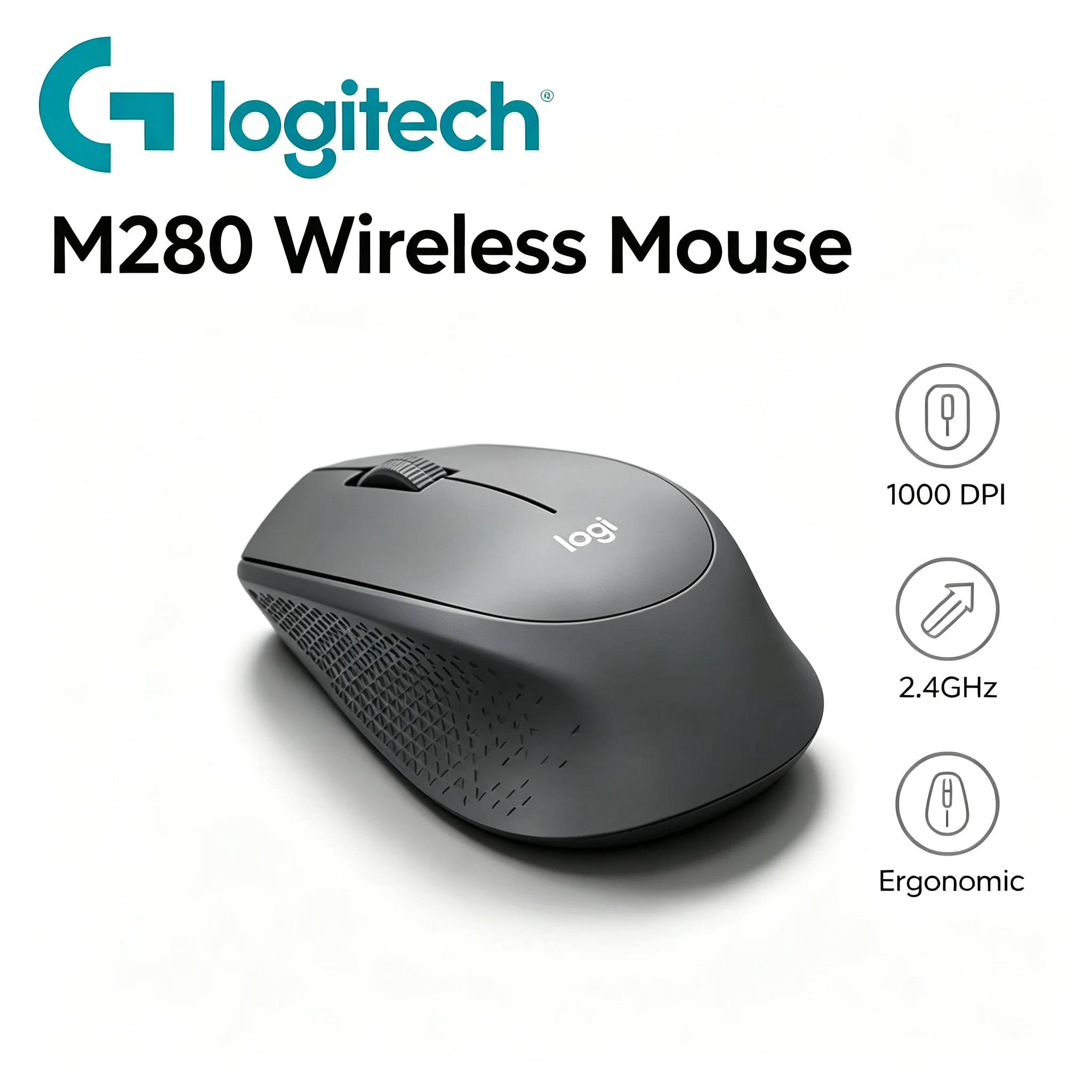 Original Logitech M280 Ergonomic Wireless Mouse Light‑Weight Office Mice For Windows Mac Laptop