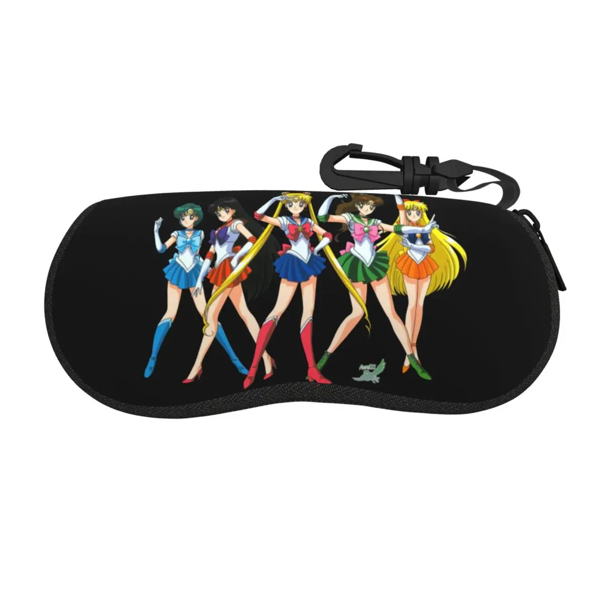 Custom Japanese Shojo Manga Sailor Shell Glasses Case Unisex Fashion Anime Moon Girl Eyeglasses Case Sunglasses Protector Box