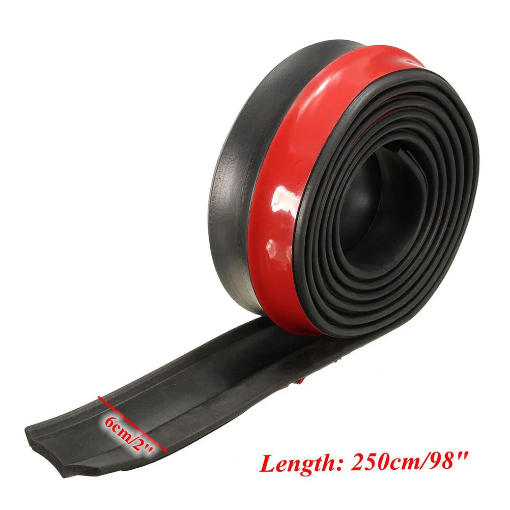 1 Buah Strip Pelindung Bumper Mobil Trim Karet Universal untuk Bumper Depan Belakang Rok Samping Truk Suv Perlindungan Anti Gores