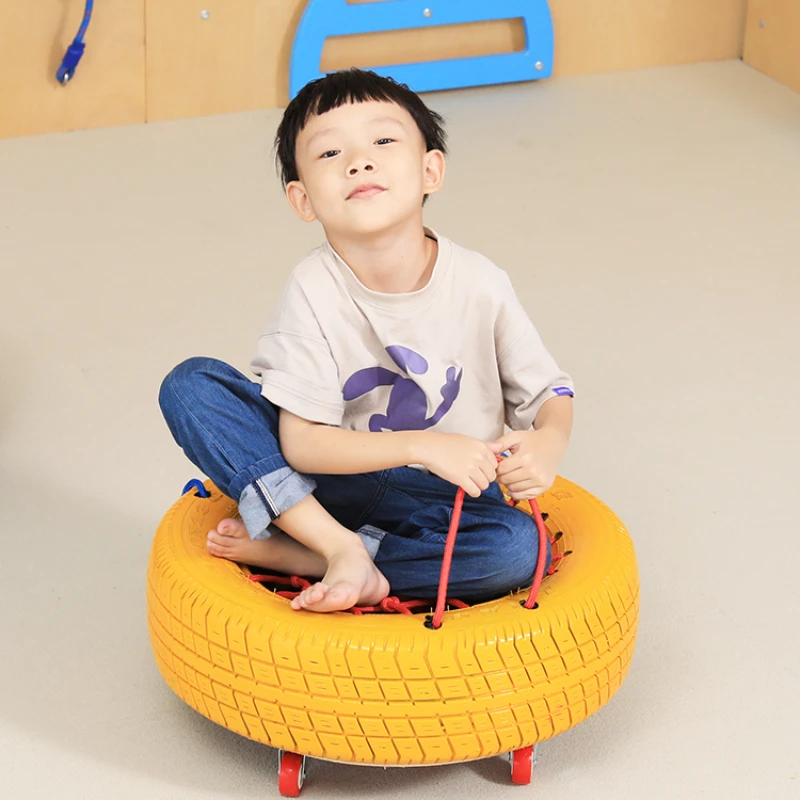 Tire training equipment, physical fitness, camouflage tire car, children's toy wheel, kindergarten household