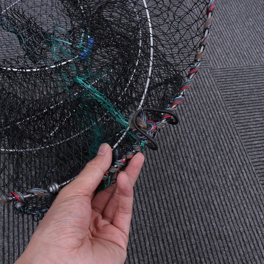 

2Pcs Foldable Fishing Shrimp Crab Net Trap Portable L Mesh High Precision Less Damage Suitable Saltwater Freshwater Catch
