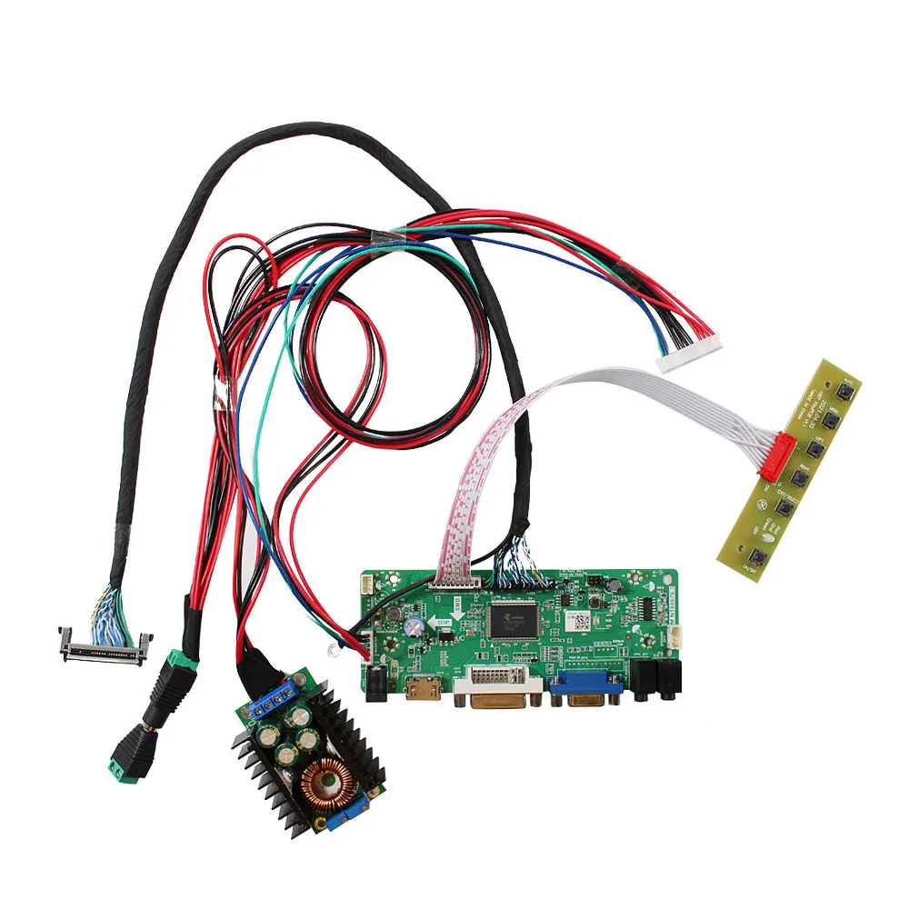 HD MI DVI VGA Control Board & 12V Power for 32