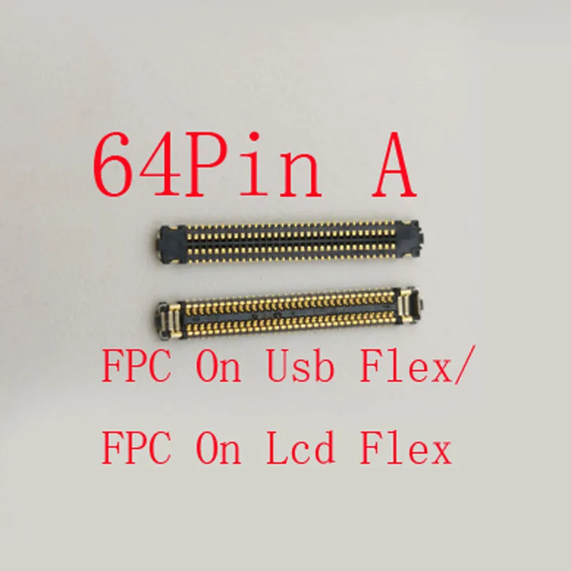 2-20Pcs FPC Connector Plug Usb Charger Charging Lcd Display For Samsung Galaxy S9 S8 Plus G955 Note 8 G960 S9Plus S8Plus 64 Pin