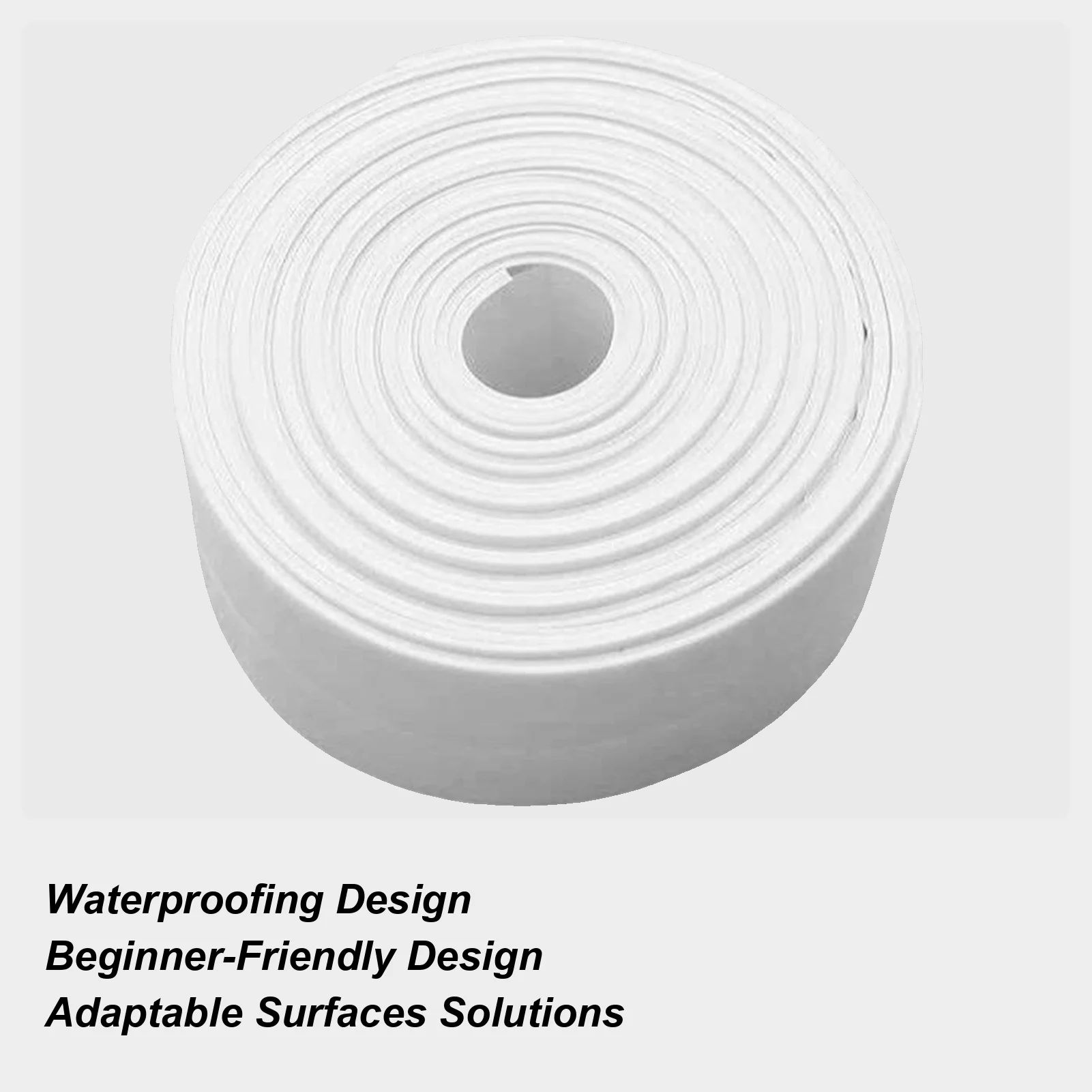 Caulk Tape Waterproof Bathtub Caulk Tape Sealing Strip Flexible Sealing Tool Molding Sticker For Wallpaper Countertop Kitchen