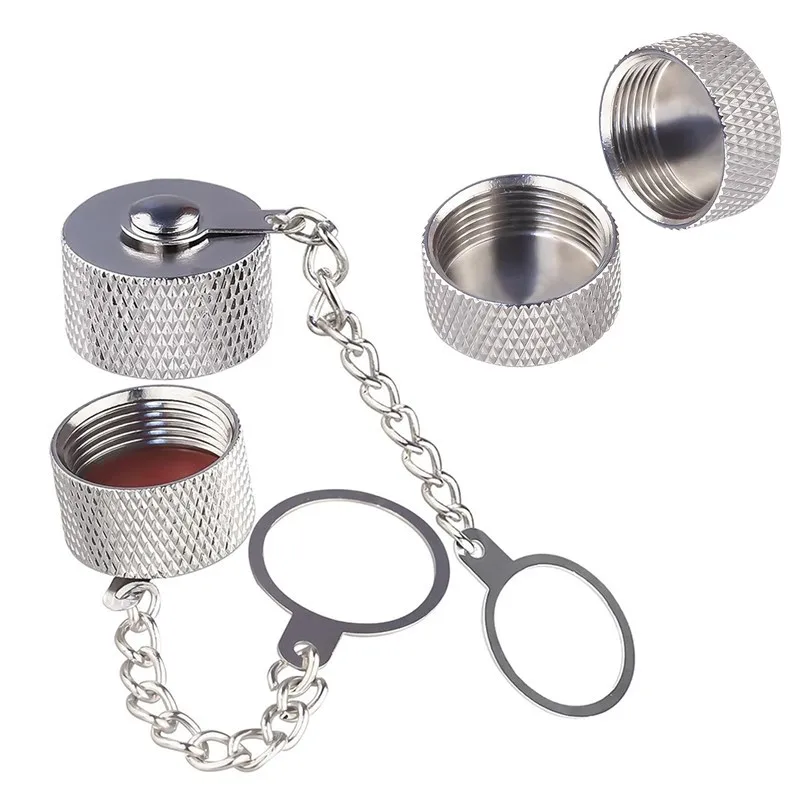 2pcs Protective Cover Dust Cap with Chain for N Female Connector, SO239 UHF Connector