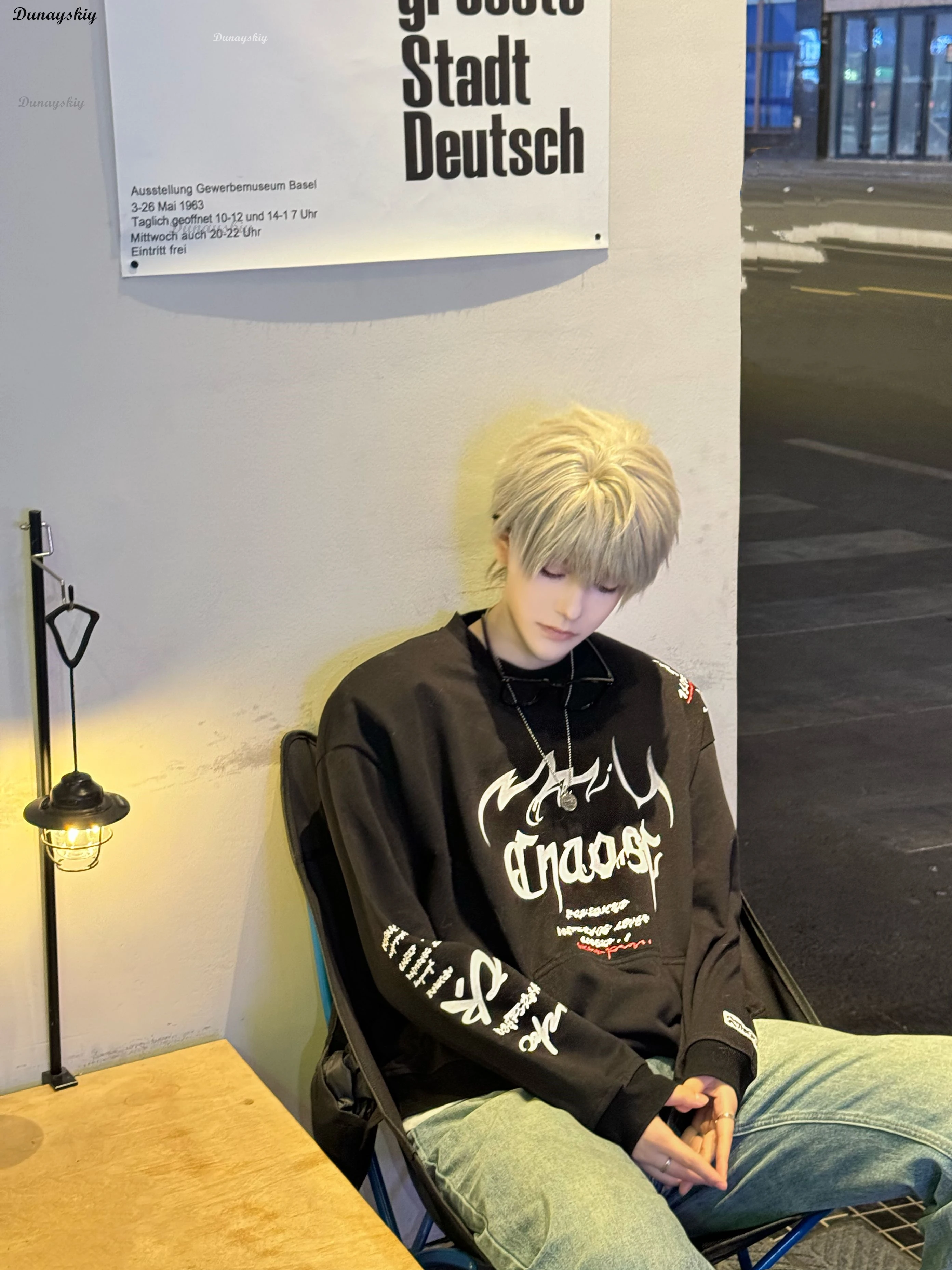 Xavier Sylus Rafayel Caleb Zayne Game Love And Deepspace Cosplay Costume Black Shirt Detachable Cat Men Cos Halloween Customized