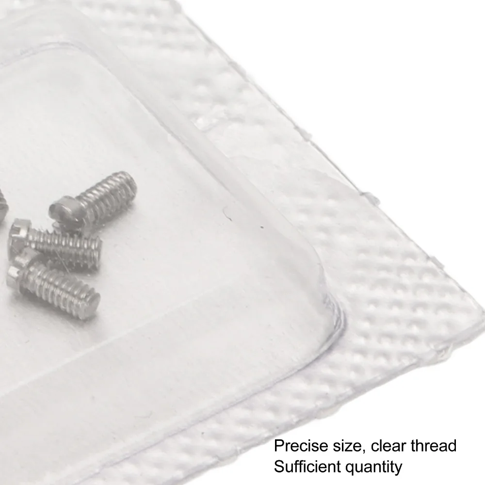 8pcs Stainless Steel Micro Watch Repair Screws 1 X 1.4 X 3.2mm 1.2 X 1.6 X 3.25mm Watch Back Cover Screws 1 X 1.3 X 2.4mm