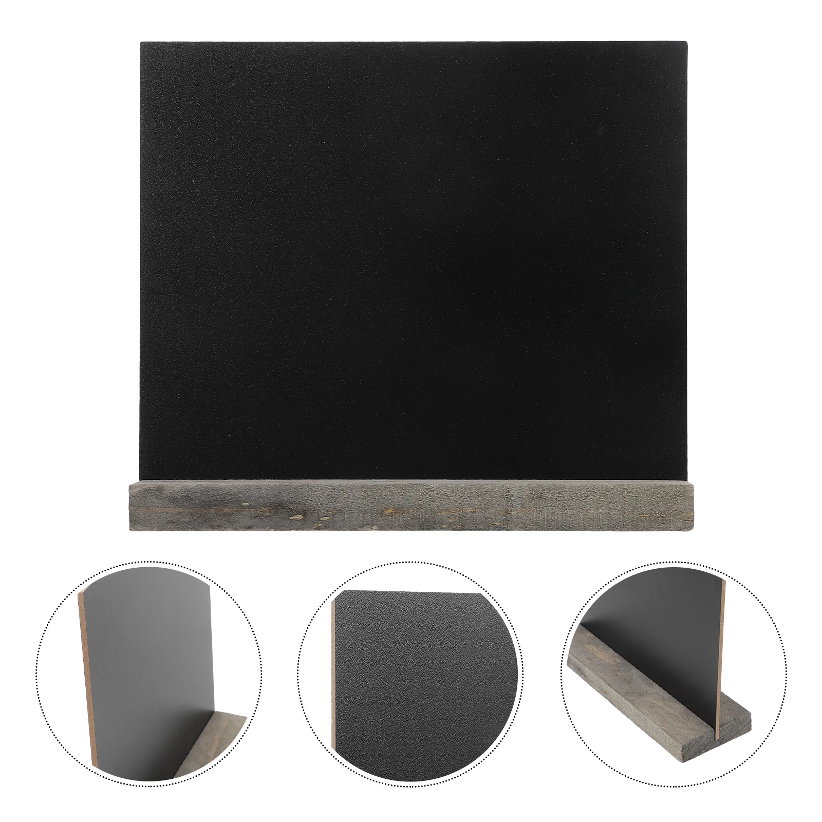 

8 Pcs Small Wooden Blackboard Crafts Tabletop Chalkboard Sign with Stand Signs Vintage Bamboo
