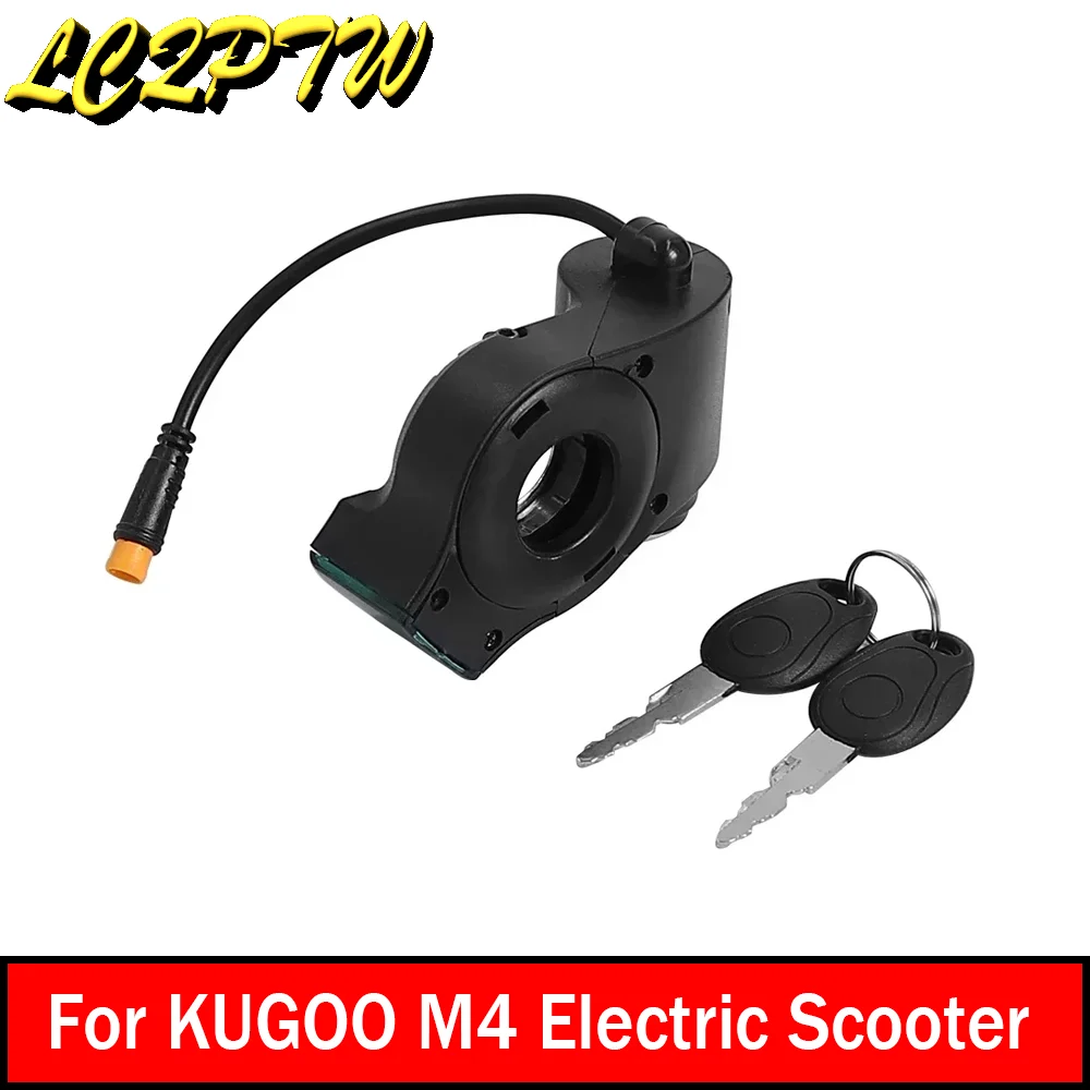 

Курок газа с замком зажигания и ключом для электросамокатов Xiaomi M365 и KUGOO M4, с цифровым дисплеем вольтметра и переключателем