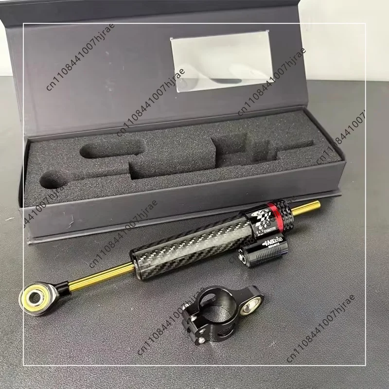 Electric Scooter Steering Shock Absorber Large Displacement Motorcycle Adjustable Titanium Carbon Fiber Handlebar Shock Absorber