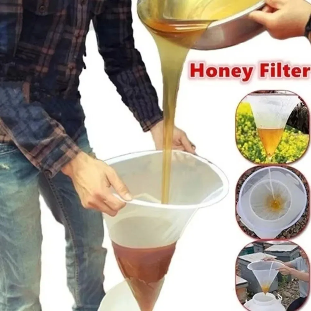 

New Cone-Shape Honey Filter Practical Food-grade Honey Screen Honey Strainer Filter Apiary Equipment