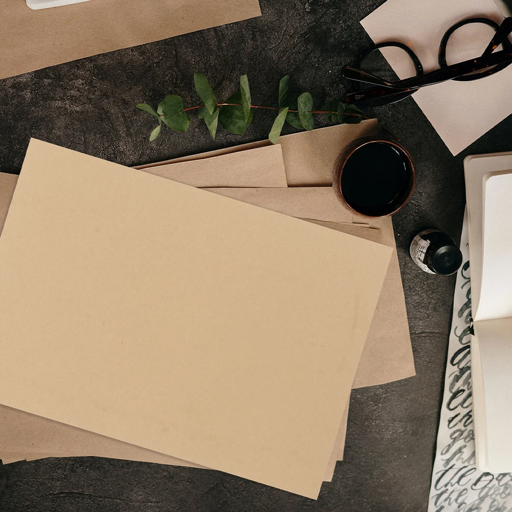 

100 Sheets Thicken Kraft Paper Stationary Letter Loose Leaf for Writing