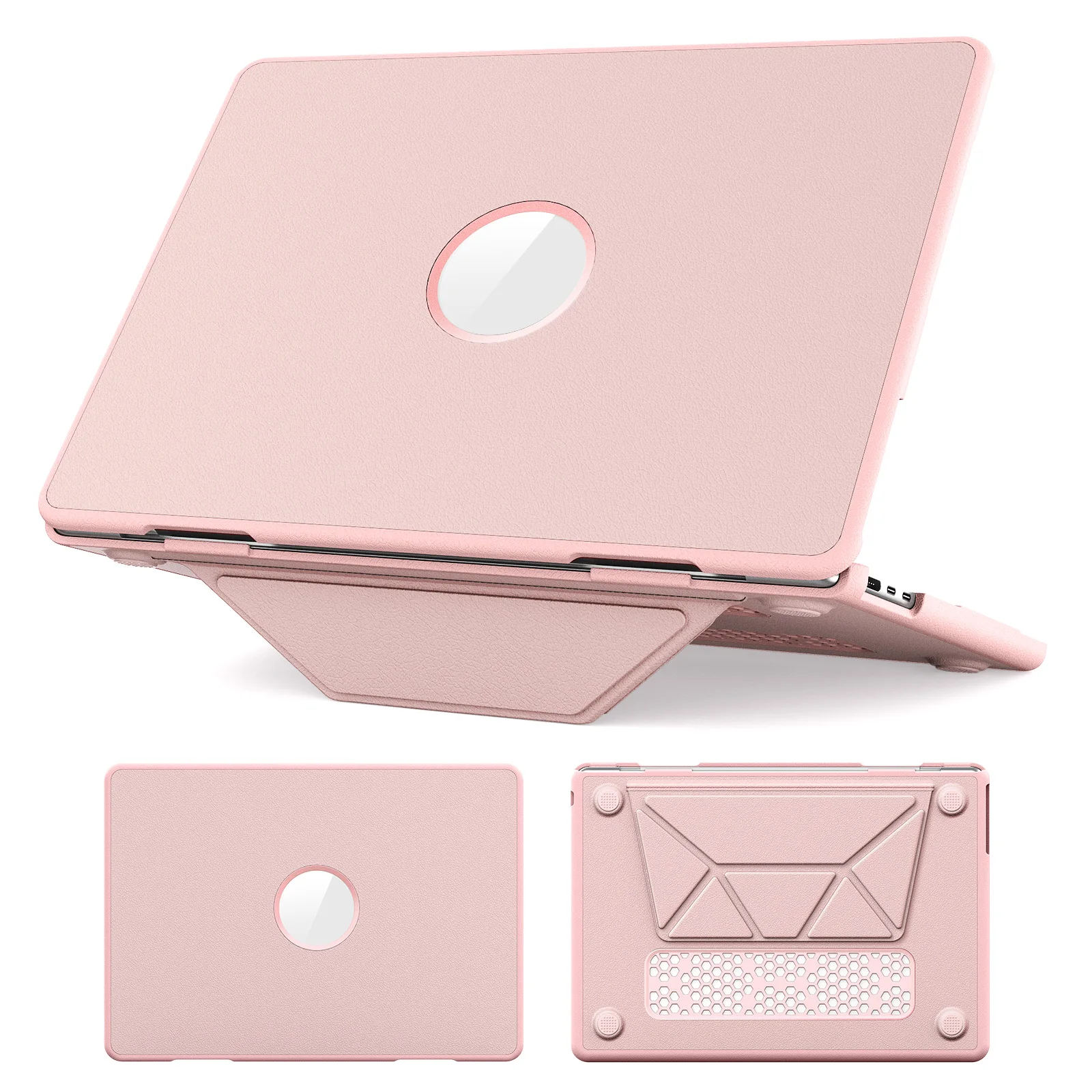 

Laptop Case for MacBook Air 13 inch (2025) / (2024) / (2022) / M2 A2681 / M3 A3113 / M4 A3240 Kickstand PU TPU PC Notebook Prote