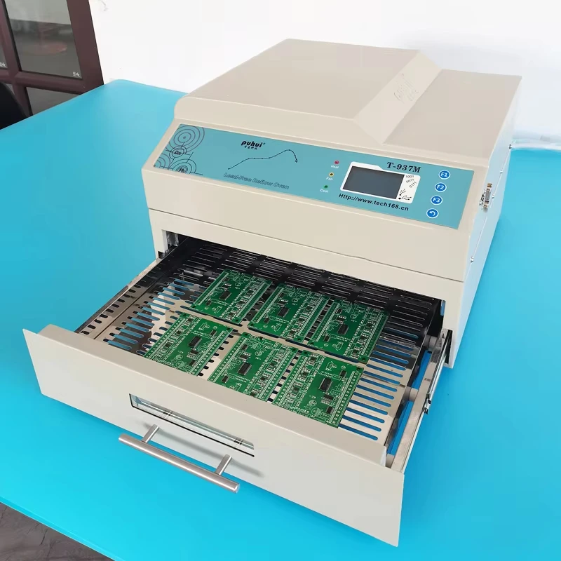 Desktop Reflow Soldering Oven T-937M  Infrared IC Heater For PCB BGA SMT Rework Station Soldering Tool