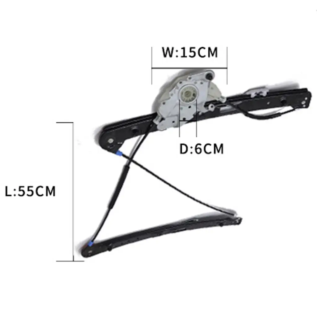 Front Right Electric Window Regulator Assembly Durable Alloy Design No Motor for BMW E46 1998 2005 Tested Fit