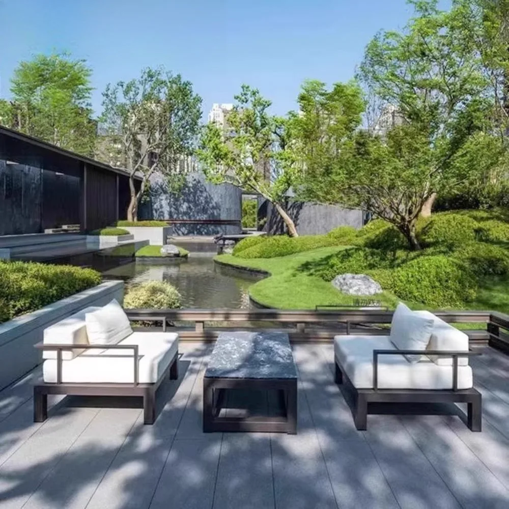 

Уличный диван из алюминиевого сплава, уличный водонепроницаемый солнцезащитный крем, диван для отдыха, кресло