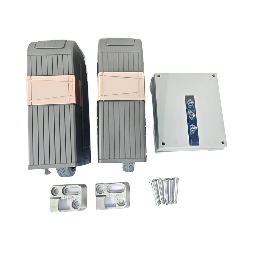 

Modern Designed Electric Swing Gate Opener Automatic Roller Wheel Remote Control for Villas 500kgs*2 Door Operators Rolling Gate