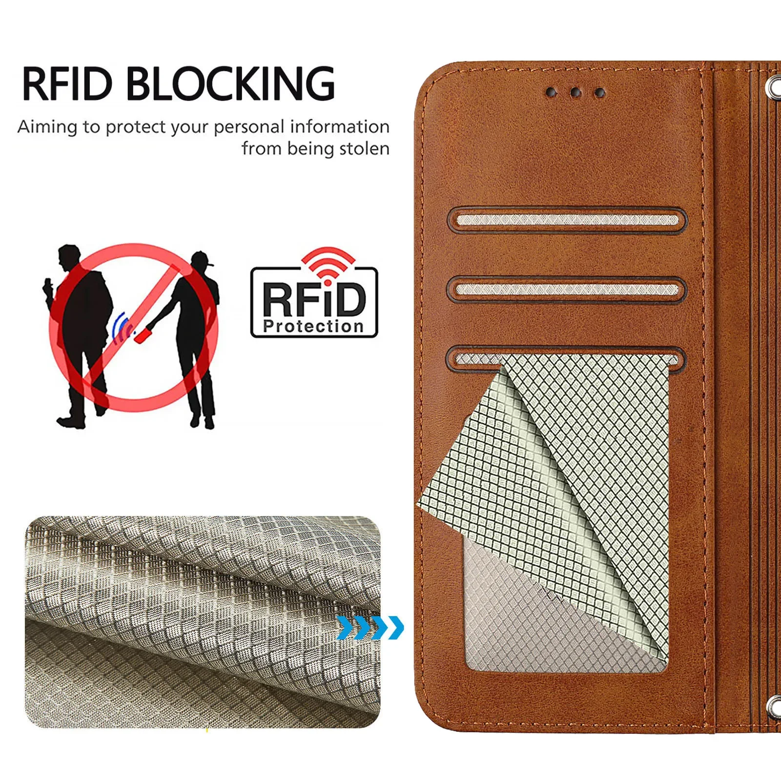 Magnetic Leather Case for Nokia HMD Skyline Fuison Pulse Plus Pro X30 G22 G21 G20 G11 G10 C32 C30 C22 C20 Flip Wallet Cover - view 4