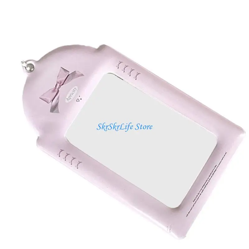 

E65E 3Inch Photo Card Holder Photocard Holder Protective Sleeves with Pendant