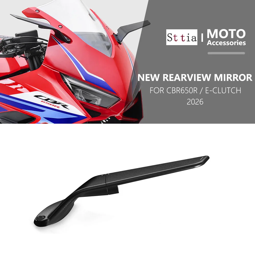 For Honda CBR650R CBR650 R 2026 CBR 650R E-Clutch 2026 Motorcycle Stealth Wing Mirrors Sports Winglets Mirror Adjustable Mirror
