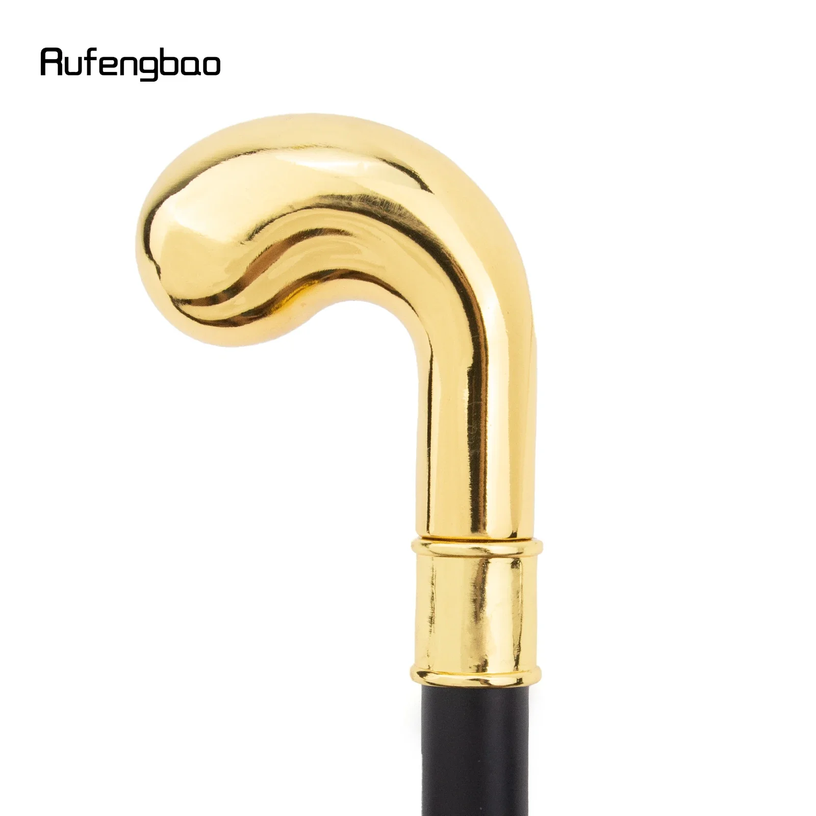 Gouden Hanger Mode Wandelstok Riet Elegante Mode Riet Cosplay Legering Crosier Vintage Stok 94cm Prestaties Podium Riet