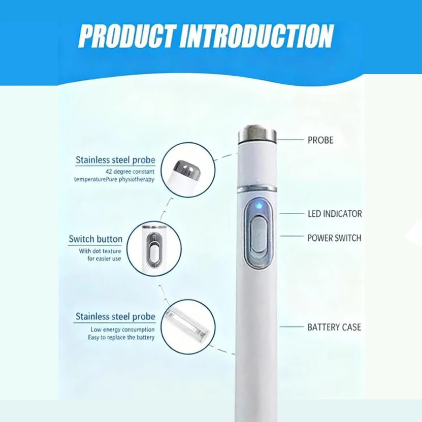 Blue light laser nail cleaning tool, root repair tool