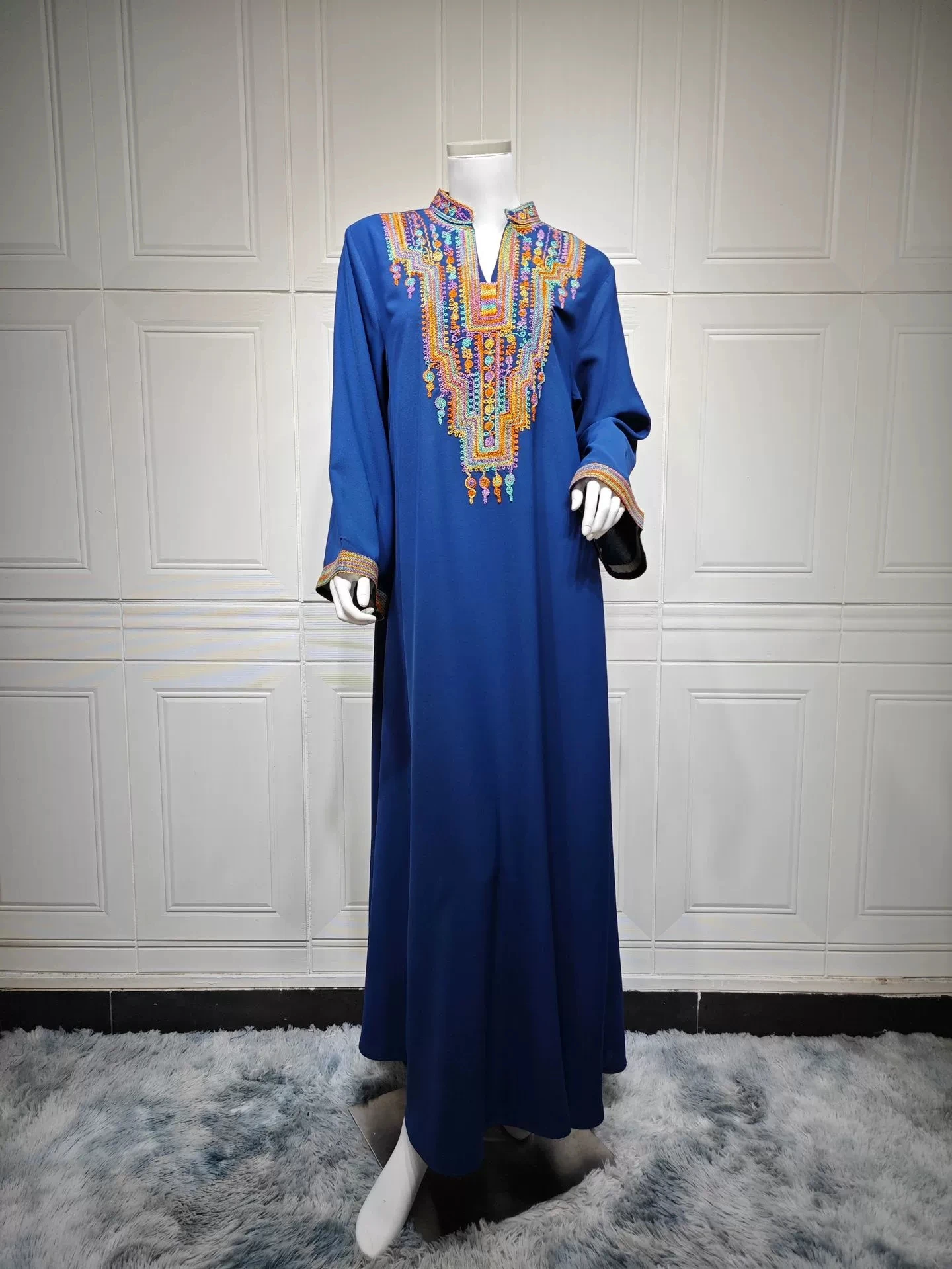 Sukienka arabska z haftem sznurkowym w stylu Bliskiego Wschodu, sukienka Dubaj - GZXX544