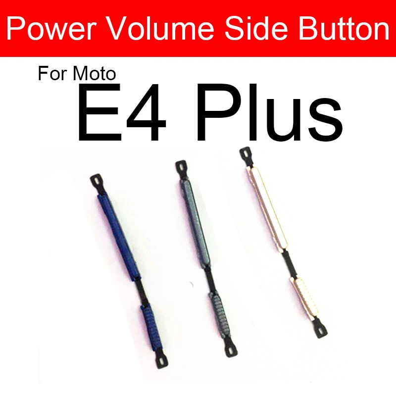 Power Key + Volume Up Down Side Button For Motorola Moto E7 E6 E6i E6s E4 E5 Plus E 2020 Volume Power Switch Replacement Parts