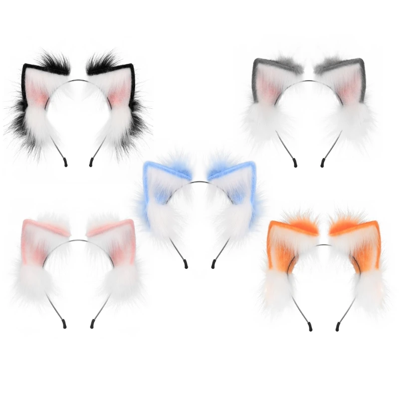 

MXMB Foxes Ear Live Broadcast Hair Hoop Adult Cosplay Anime Character Hair Decor