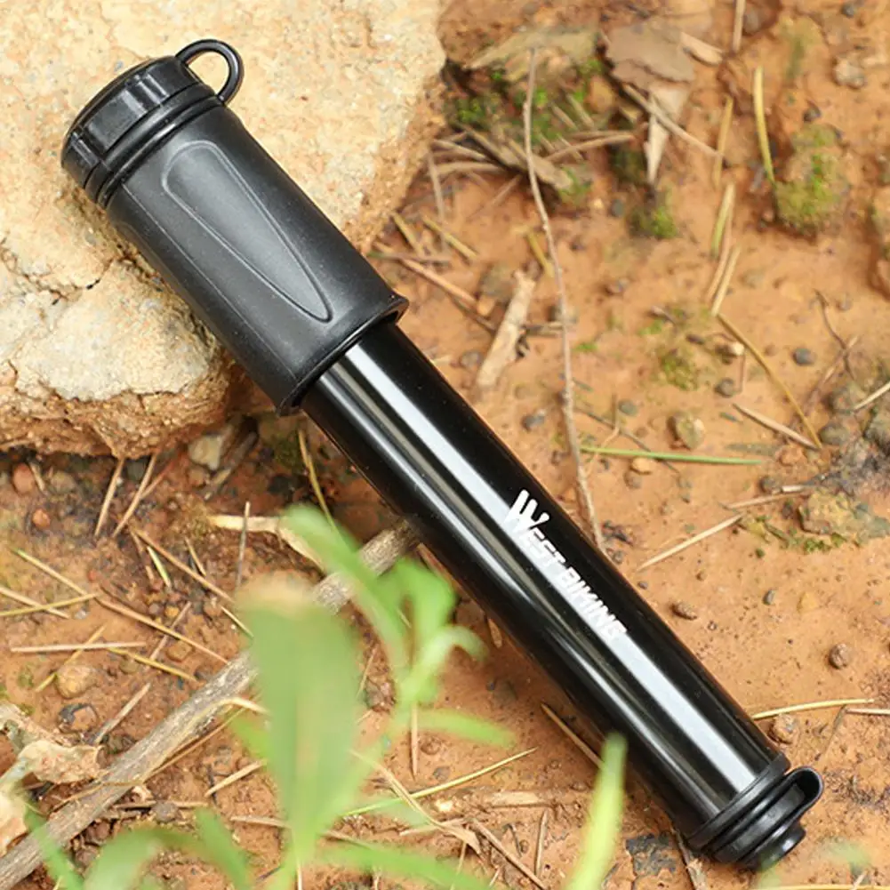 Mini Bicycle Pump With Hose 100PSI Road Mountain Bike Air Pump Portable Bike Tyre Inflator Hand Pump Basketball Inflatable Pump