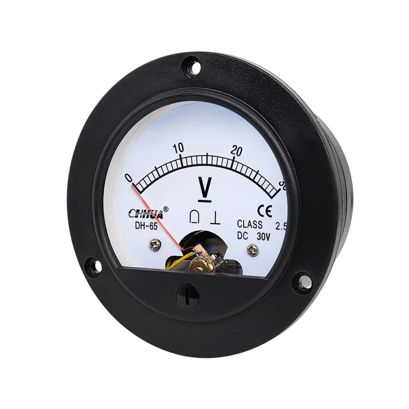 CHHUA DH-65 DC Voltmeter Pointer Analog Voltage Measurement Tools Circle Marine Electrical Instruments Factory Wholesale