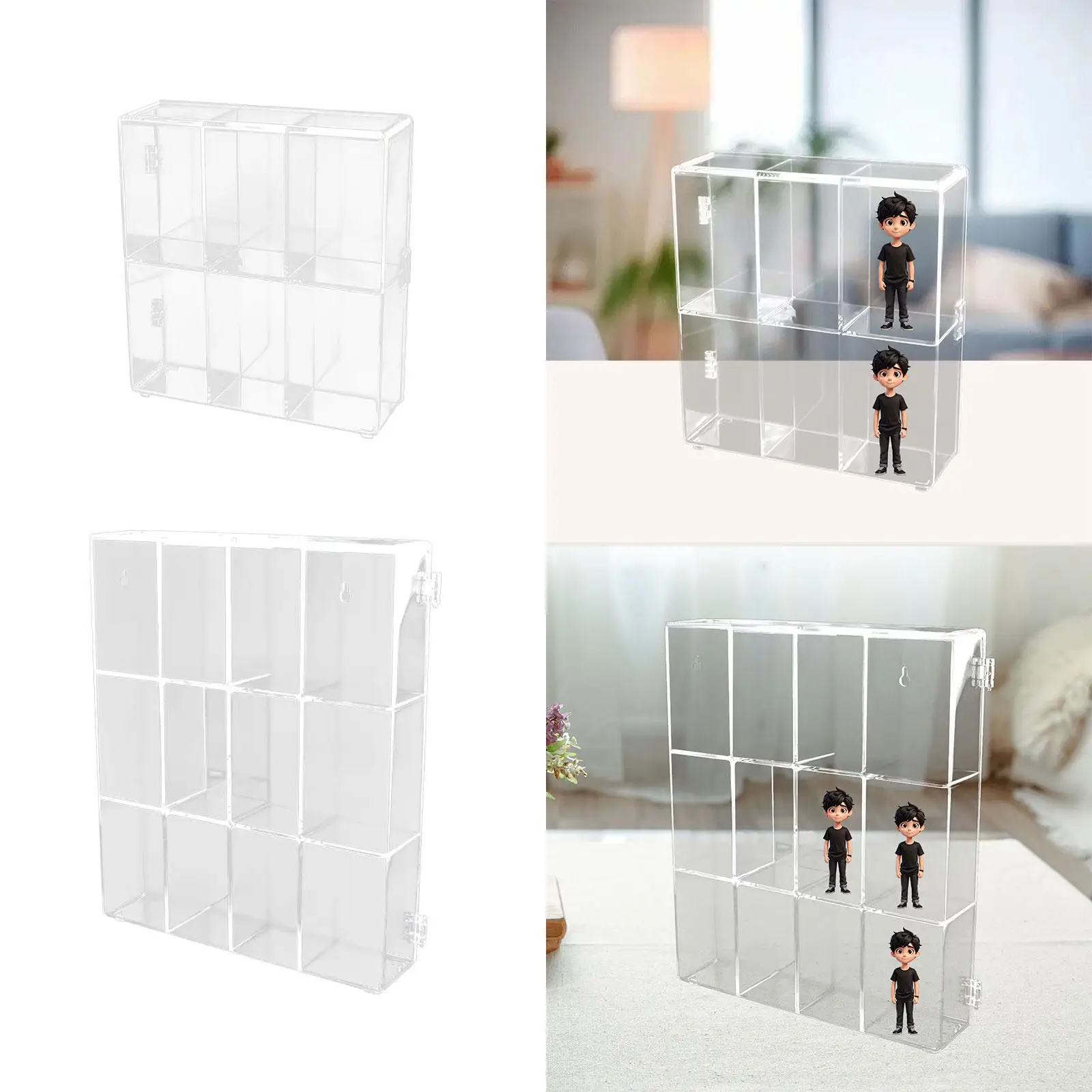 Action Figure Display Plank Figuurvitrinekast Helder Model Helder, Beeldje Display Box, Speelgoedcollectie Showcase voor Kantoor