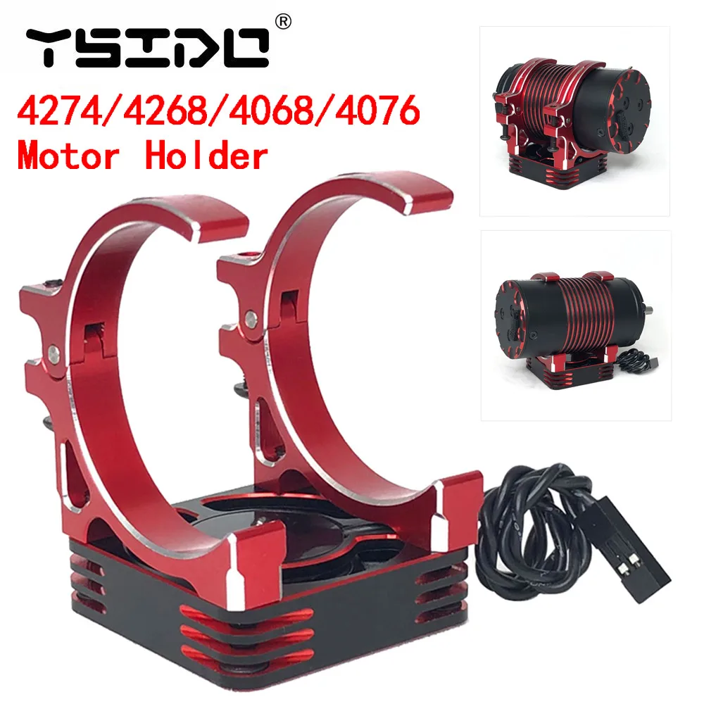 YSIDO Silnikowy wentylator szybkiego chłodzenia 40x40mm Aluminiowy wentylator z uchwytem do Traxxas ARRMA 1/7 Hobbywing 4274 4268 Rocket 1/8 RC Car 4082 1515