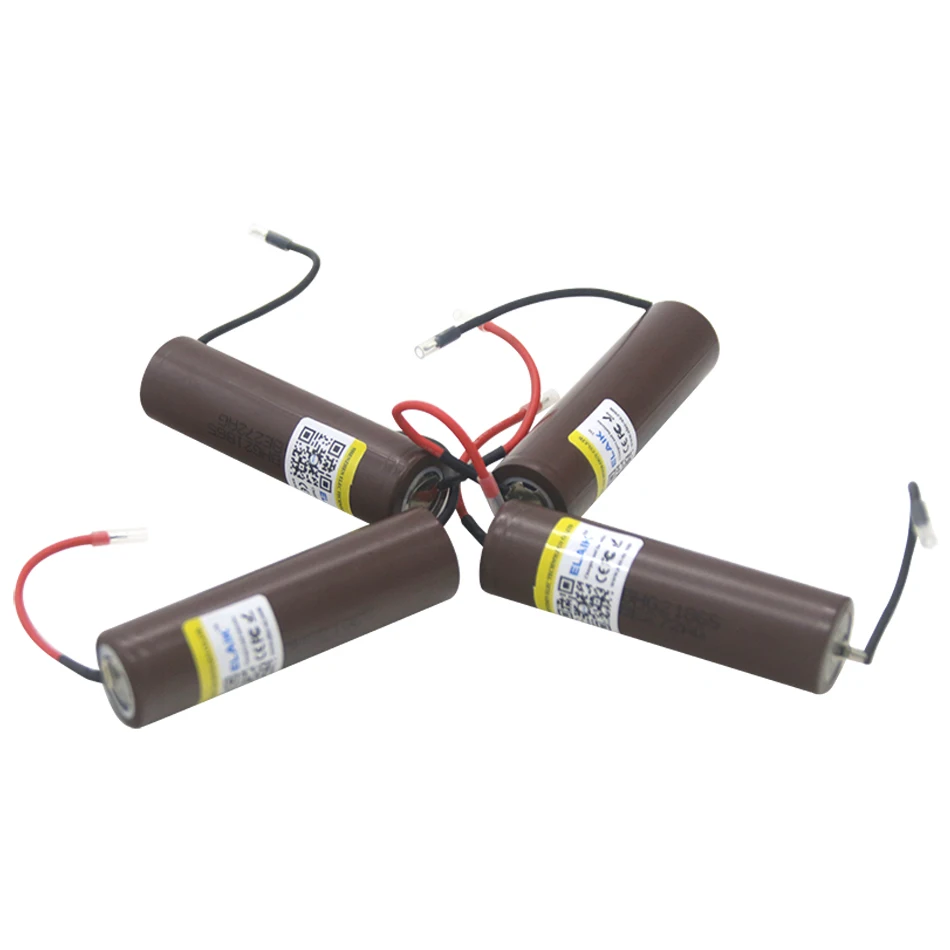 ELAIK-bateria para cigarro Hg2, 18650, 3000mAh, bateria recarregável, 30A bateria contínua recarregável, linha DIY, 1-10 Pcs