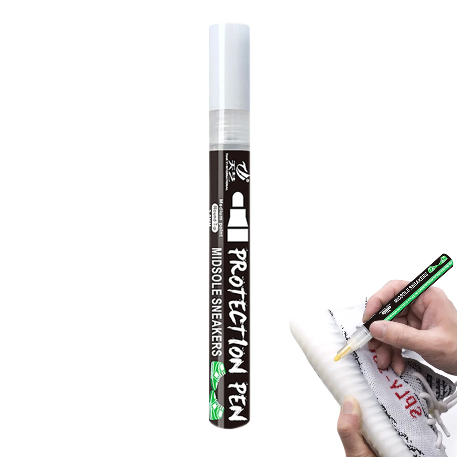 White Trainer Pen White Shoe Polish For Sneakers Midsole Marker Cleaner Shoes Sneakers Repair Paint Leather Pen Decontamination