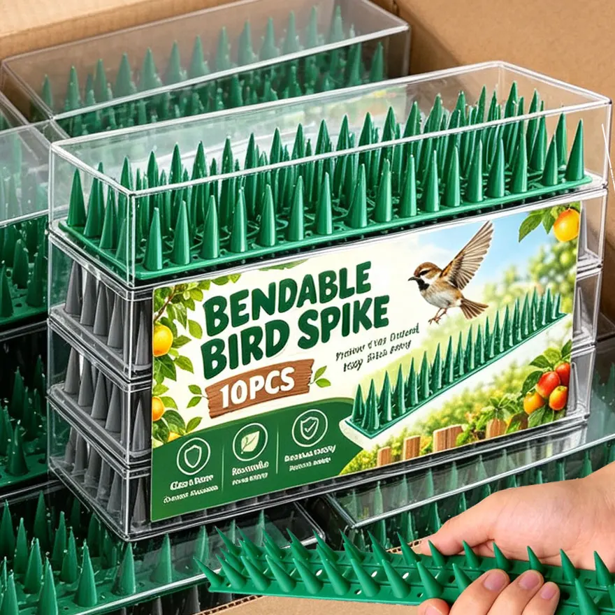 10/1Pcs Bendable Bird Repellent Spikes Household Garden Window Fences Roof Balcony Pigeon Cats Spike Deterrents Accessories