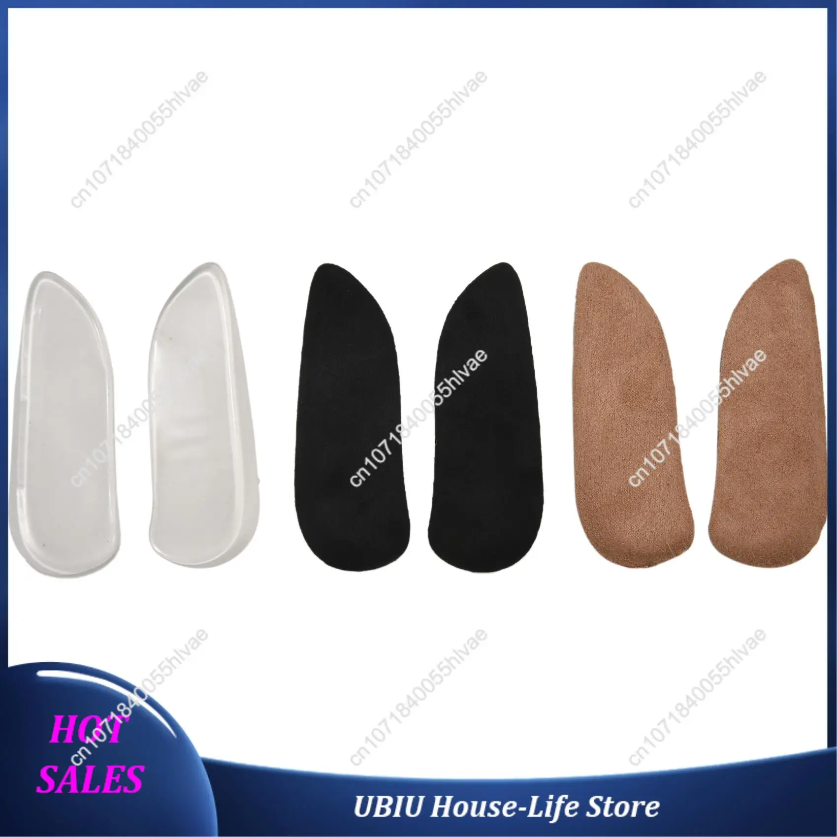 Plantillas de silicona con cuña de talón Medial y lateral para supinación y pronunciación, insertos de zapatos de Gel adhesivo correctivo para patas de arco, Fo