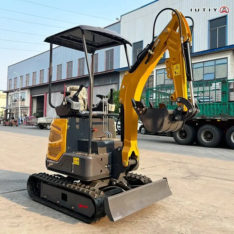 Hot selling mini excavators 1.2 ton Customized Kubota engine 1.5 ton and 2 ton crawler excavators with multiple accessories