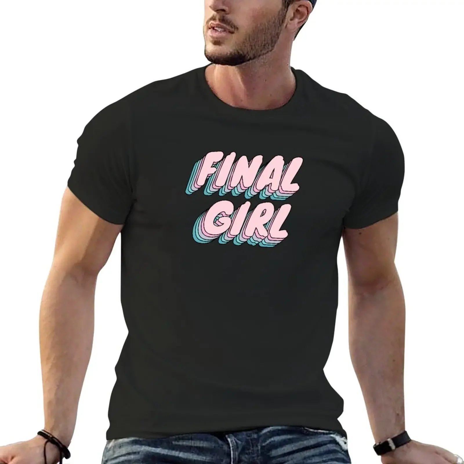 New final girl T-Shirt cute tops summer tops clothing for men